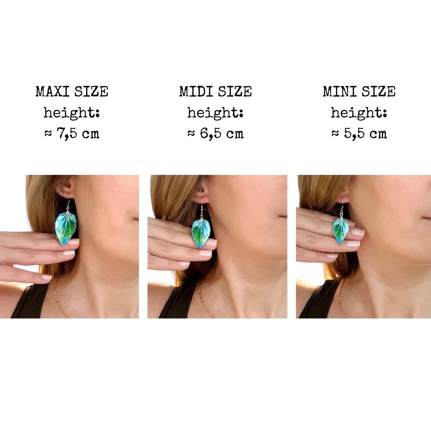 Cat Origami Earrings Handmade Meow – Unique Paper Art