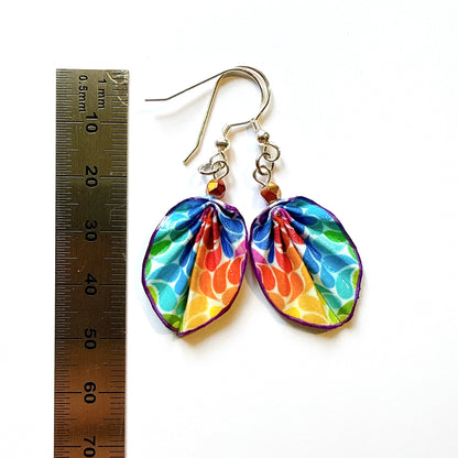 W. Morris, Le Voleur de Fraises (1883) - Boucles d'oreilles Origami