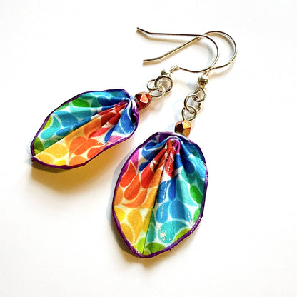 W. Morris, Le Voleur de Fraises (1883) - Boucles d'oreilles Origami