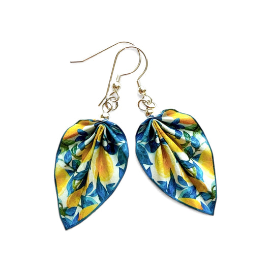 Origami-Ohrringe Orange – Leichter, handgefertigter Papierschmuck