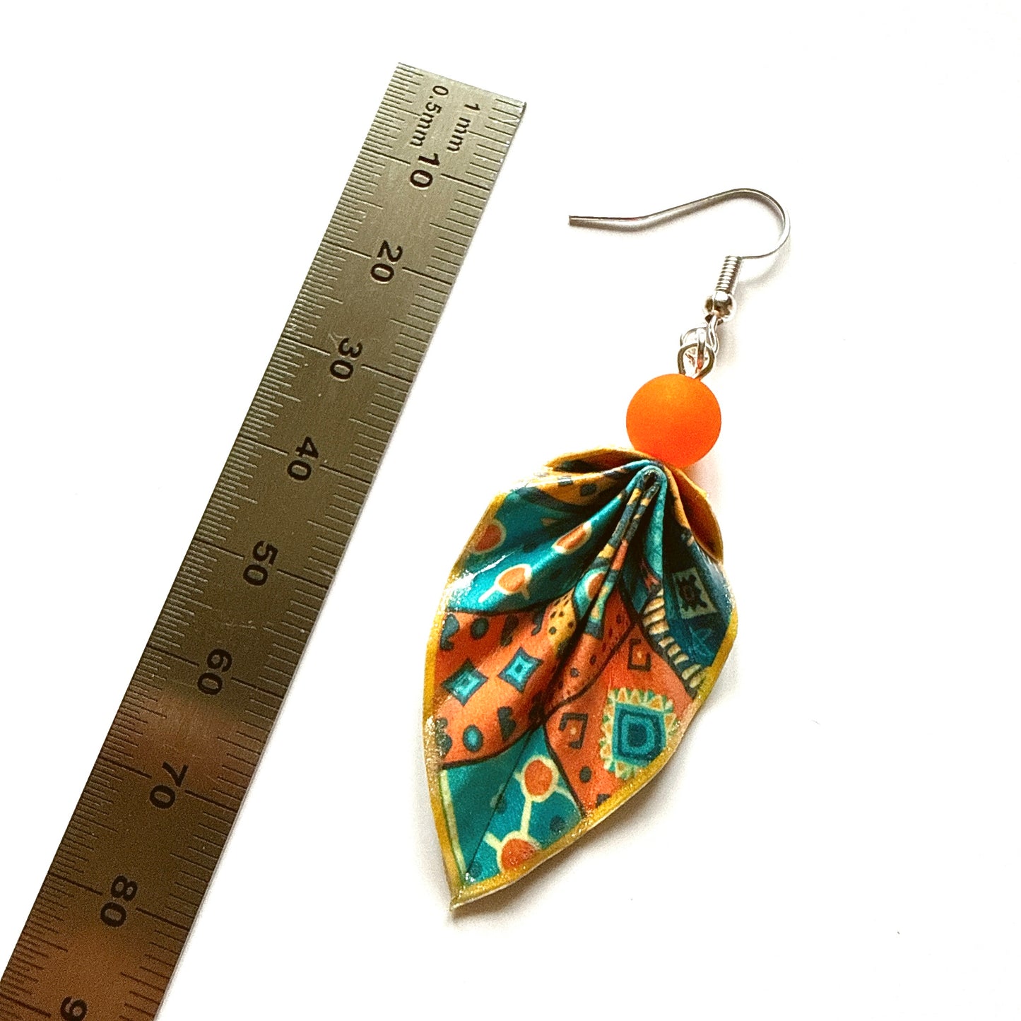 Origami Leaf Earrings – Handmade Minimalist Jewelry