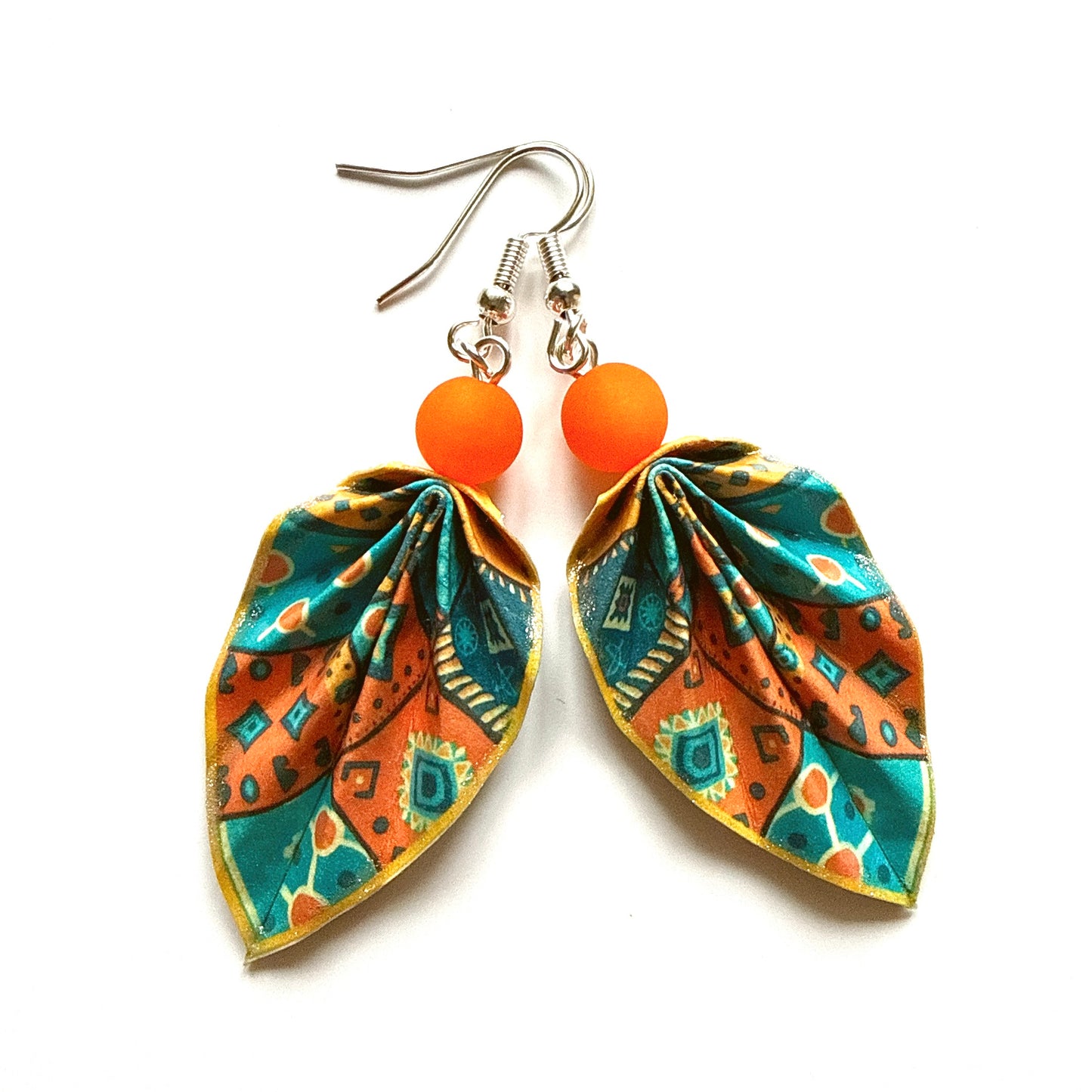 Origami Leaf Earrings – Handmade Minimalist Jewelry