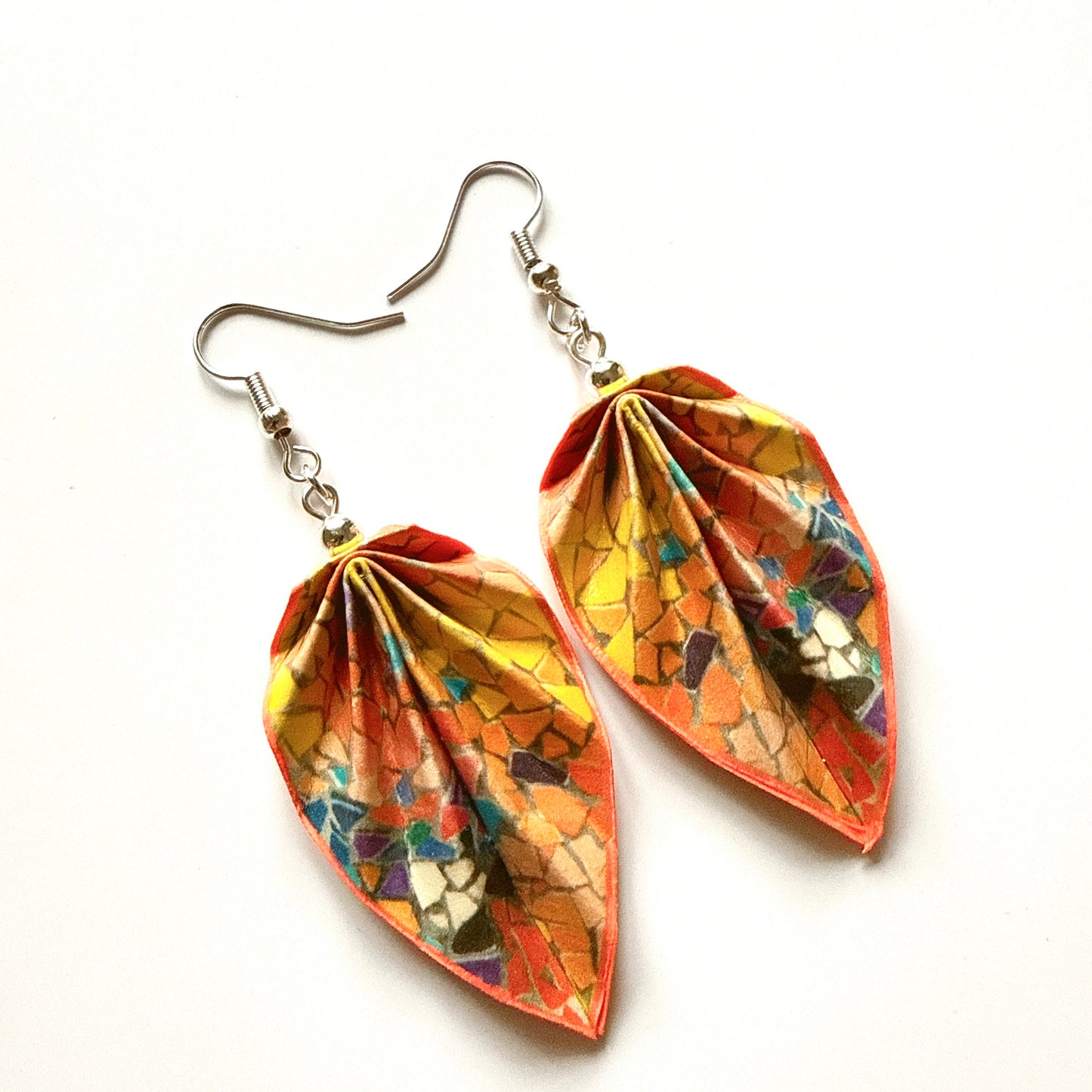 Origami Earrings: Handmade Paper Jewelry Gaudi Mosaic