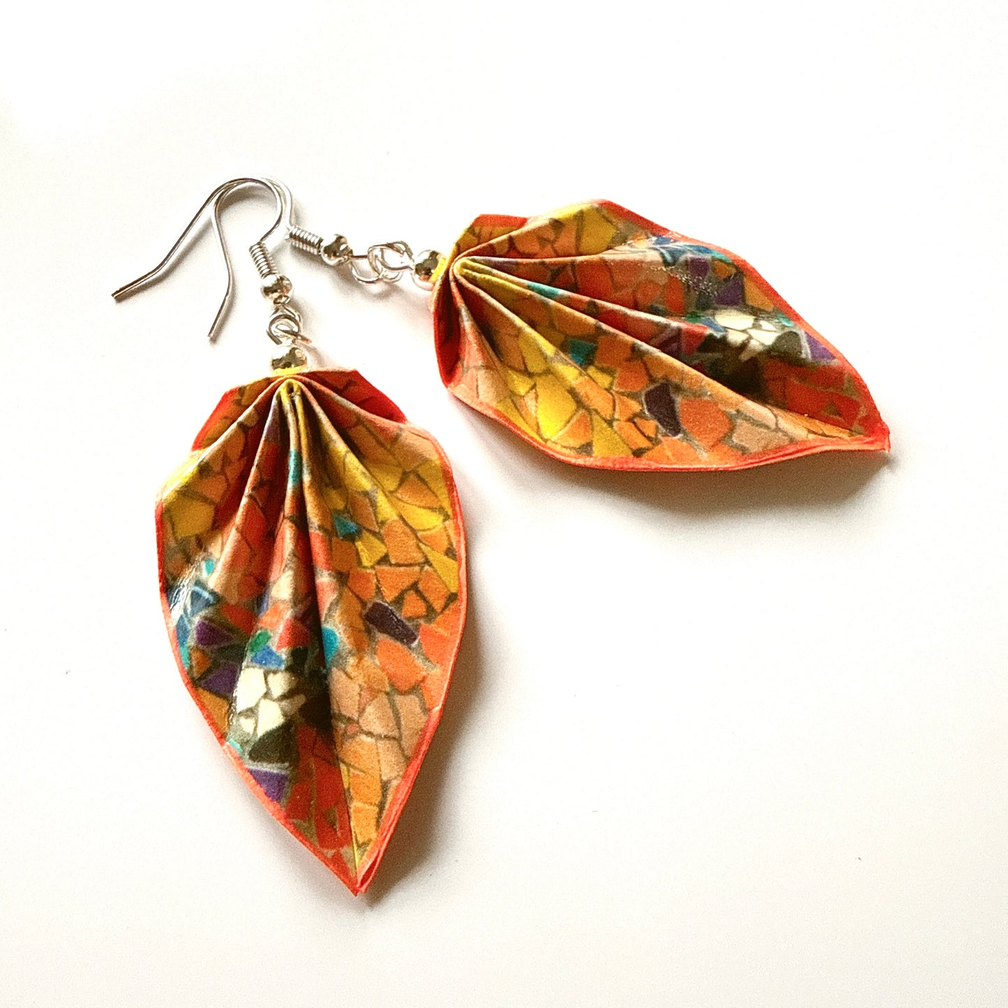Origami Earrings: Handmade Paper Jewelry Gaudi Mosaic