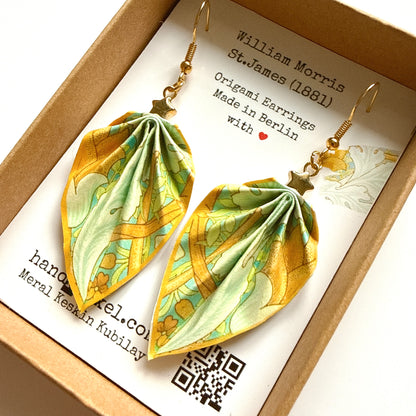 W.Morris St. James (1881) Origami Earrings
