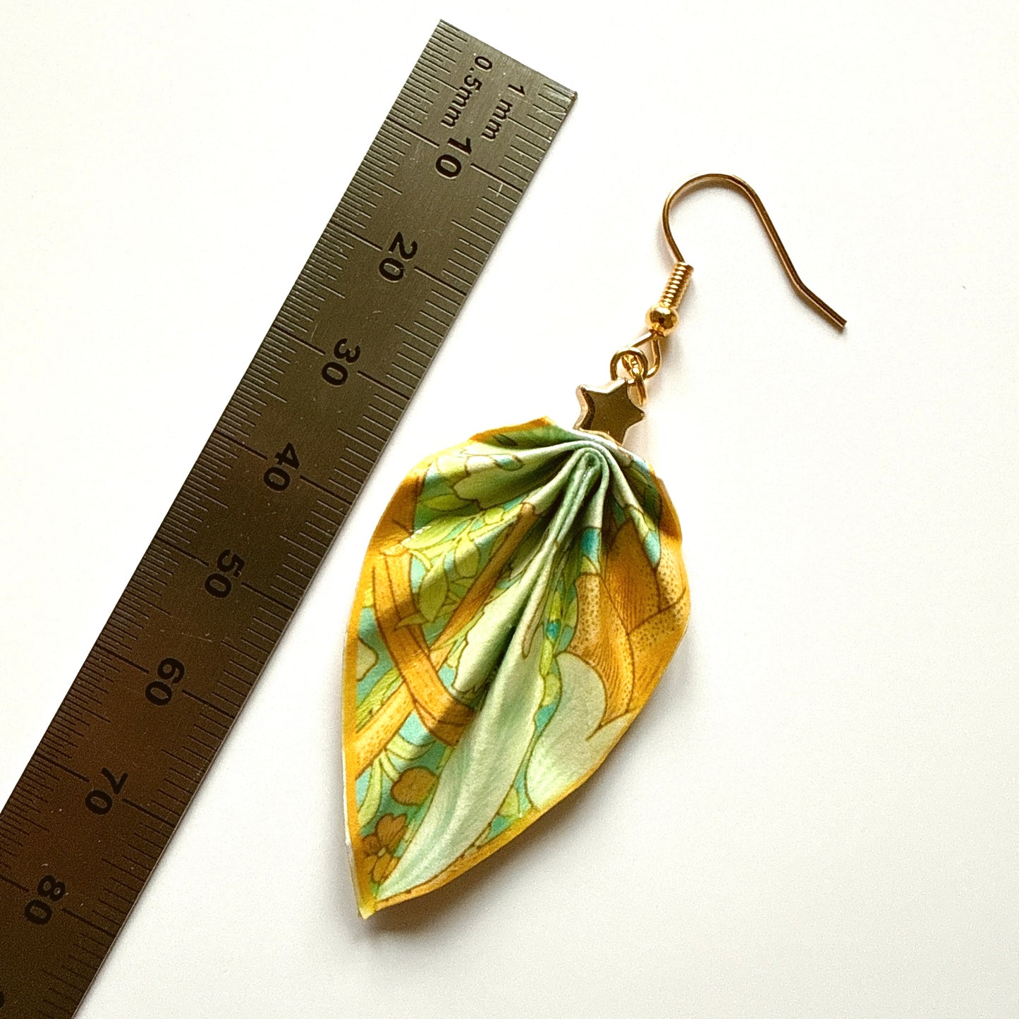W.Morris St. James (1881) Origami Leaf Earrings