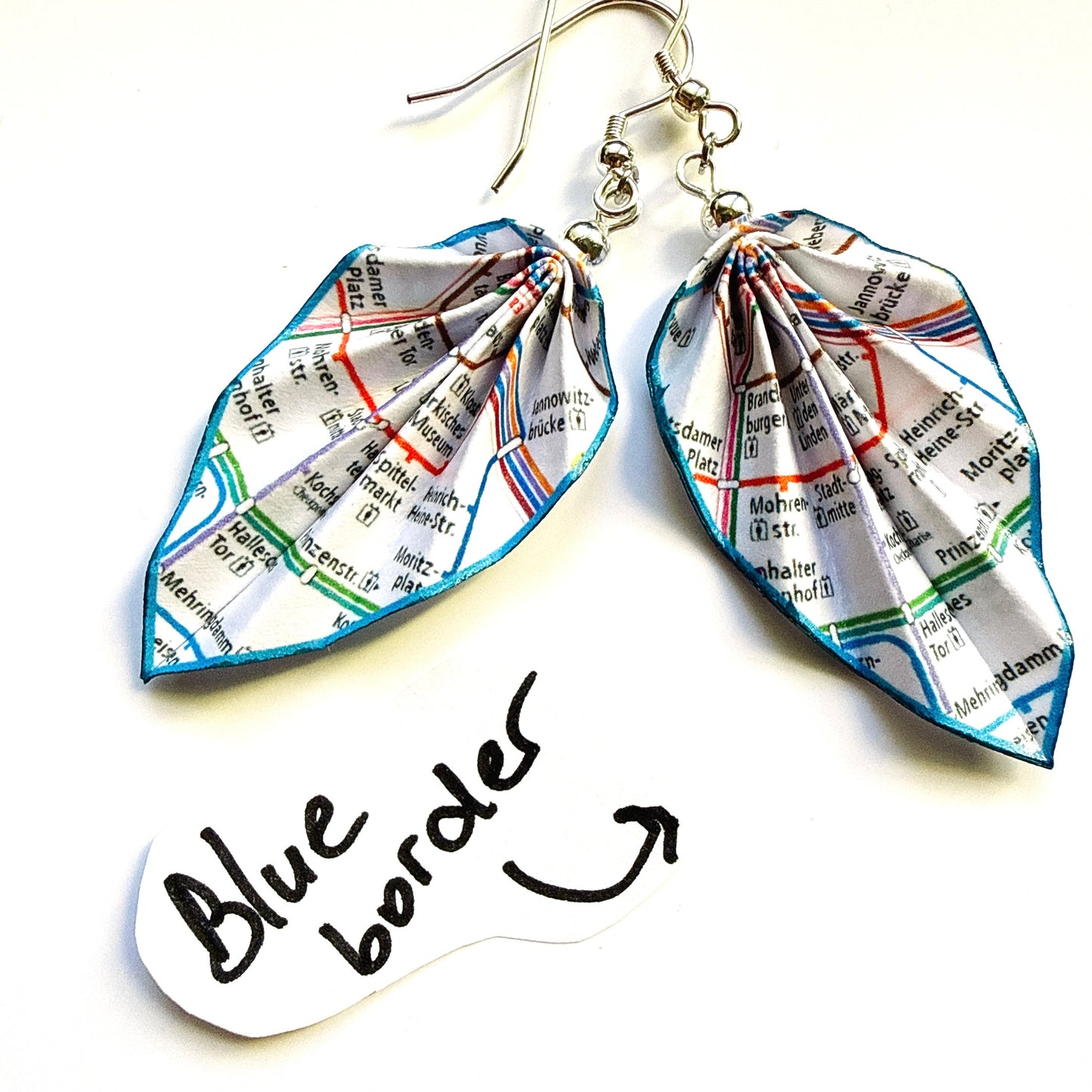 Origami-Ohrringe in Form von Herbstlaub: Handgefertigter Papierschmuck