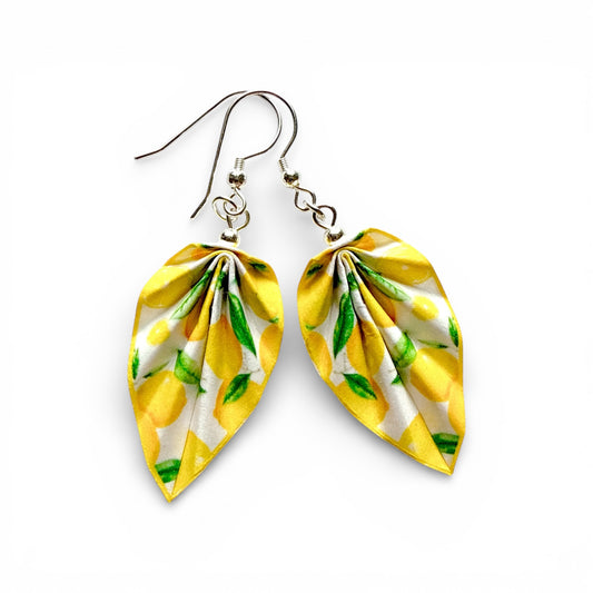 Origami-Ohrringe Orange – Leichter, handgefertigter Papierschmuck