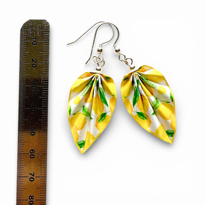Origami-Ohrringe Orange – Leichter, handgefertigter Papierschmuck