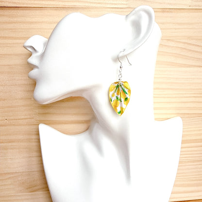 Origami-Ohrringe Orange – Leichter, handgefertigter Papierschmuck
