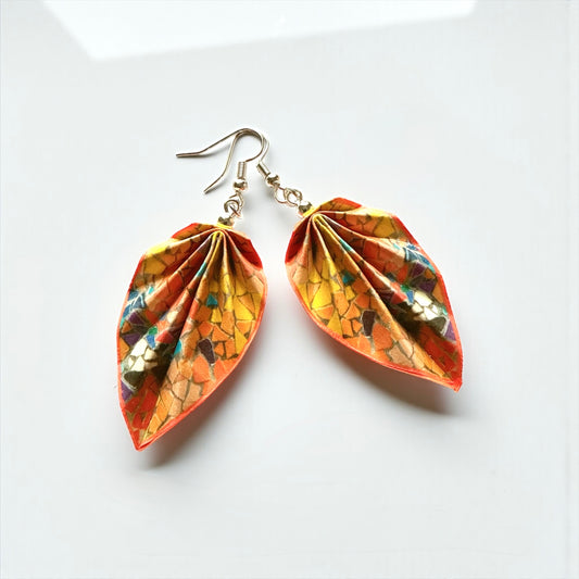 Origami Earrings: Handmade Paper Jewelry Gaudi Mosaic